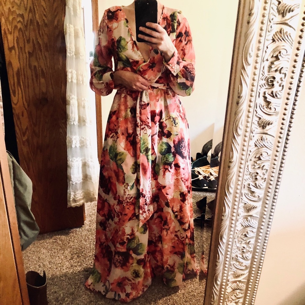 Long floral dress